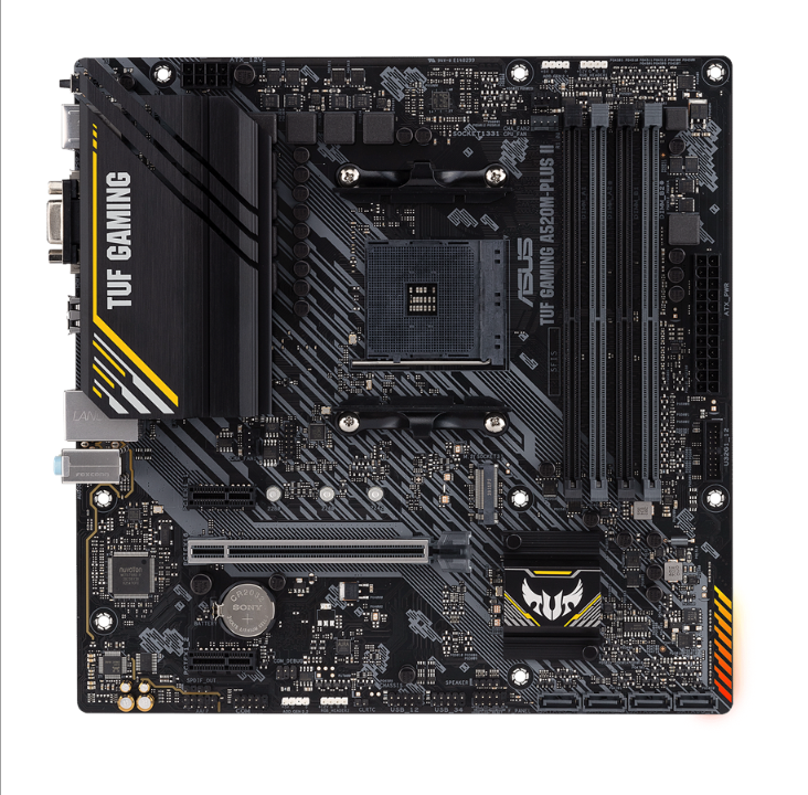 ASUS TUF GAMING A520M-PLUS II Motherboard - AMD A520 - AMD AM4 socket - DDR4 RAM - Micro-ATX