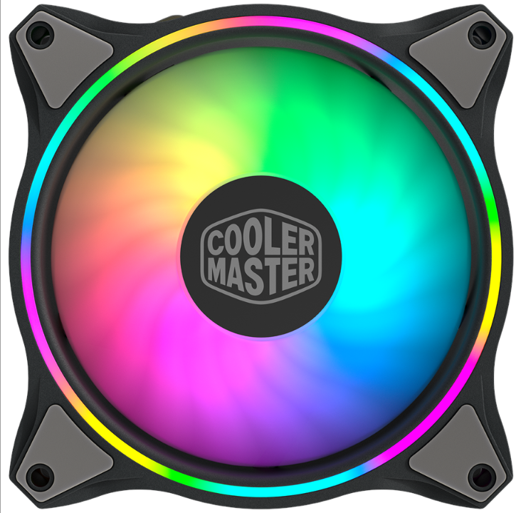 Cooler Master MasterFan MF120 HALO 3in1 - Chassis fan - 120mm - Black with RGB LED - 30 dBA