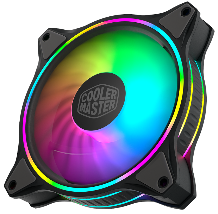 Cooler Master MasterFan MF120 HALO 3in1 - Chassis fan - 120mm - Black with RGB LED - 30 dBA