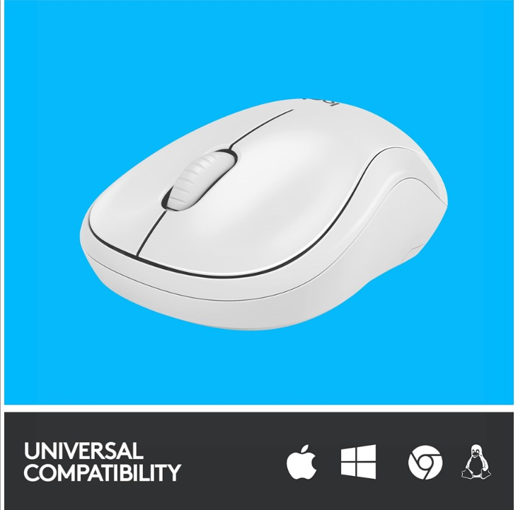 Logitech M220 Silent - Mouse - Optic - 3 buttons - White
