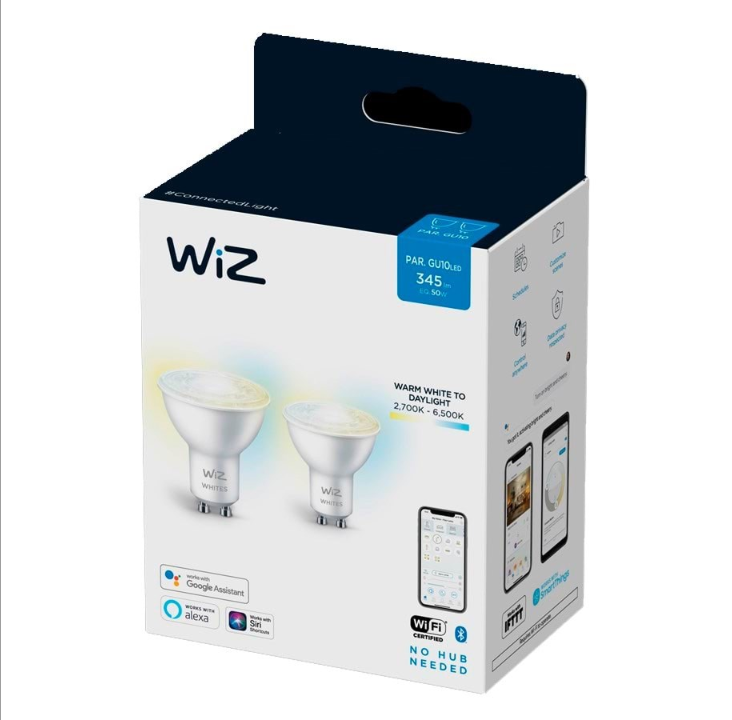 حزمة من قطعتين من WiZ Spotlight GU10