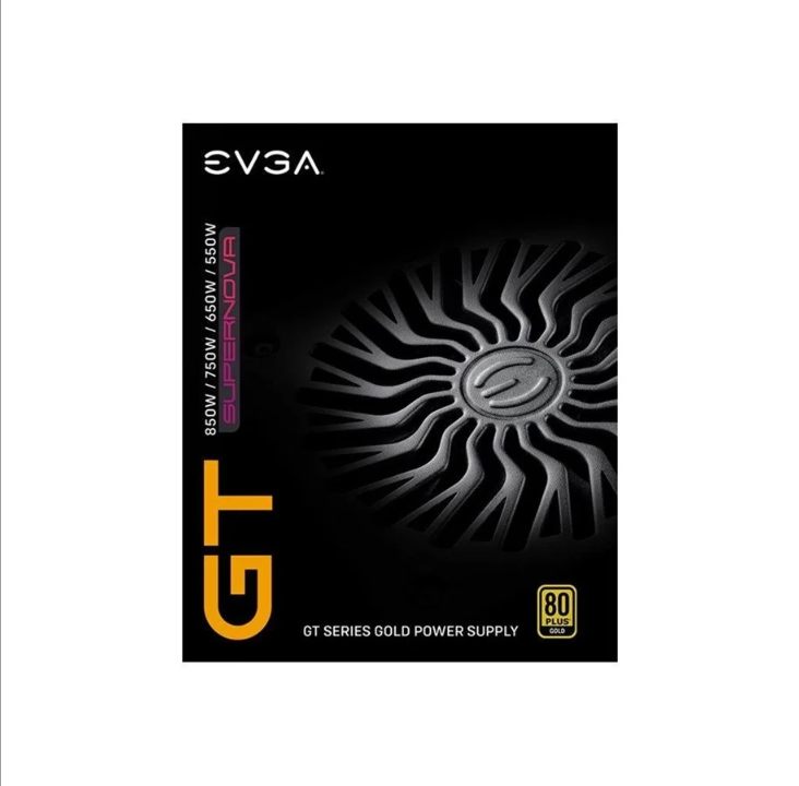 EVGA SuperNOVA 850 GT power supply - 850 Watt - 135 mm - 80 Plus Gold certificate