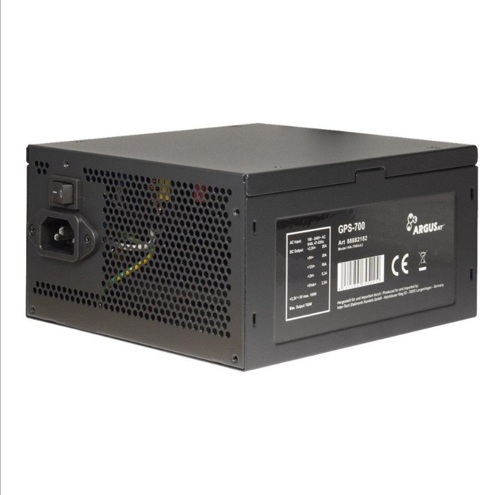 Inter-Tech Argus GPS-700 power supply - 700 Watt - 140 mm - 80 Plus Gold certificate