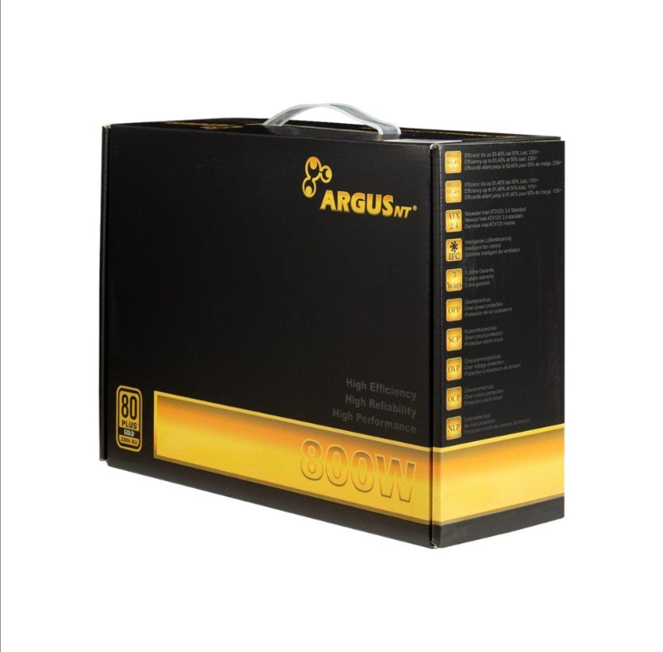 Inter-Tech Argus GPS-800 power supply - 800 Watt - 140 mm - 80 Plus Gold certificate