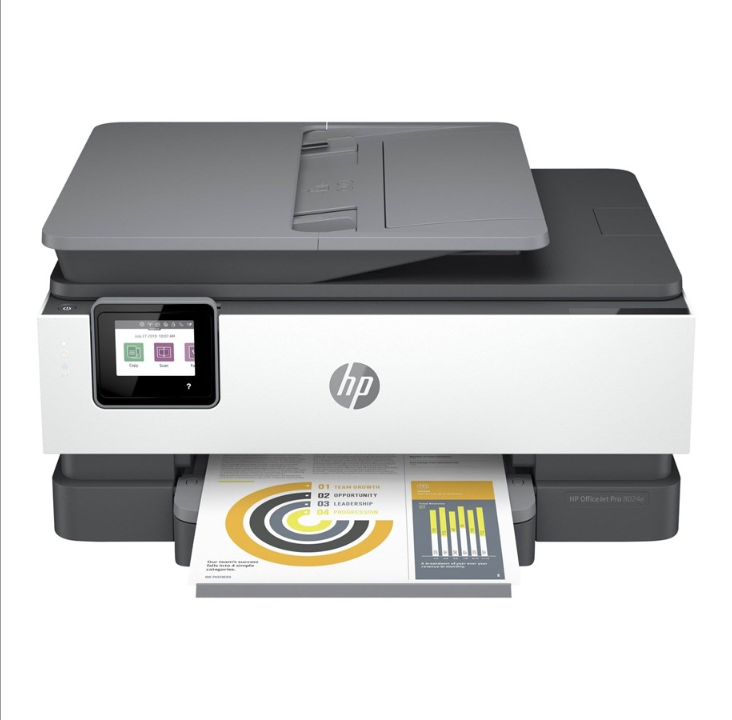HP OFFICEJET PRO 8024E 一体式打印机 喷墨打印机 多功能传真机 - 彩色 - 墨水