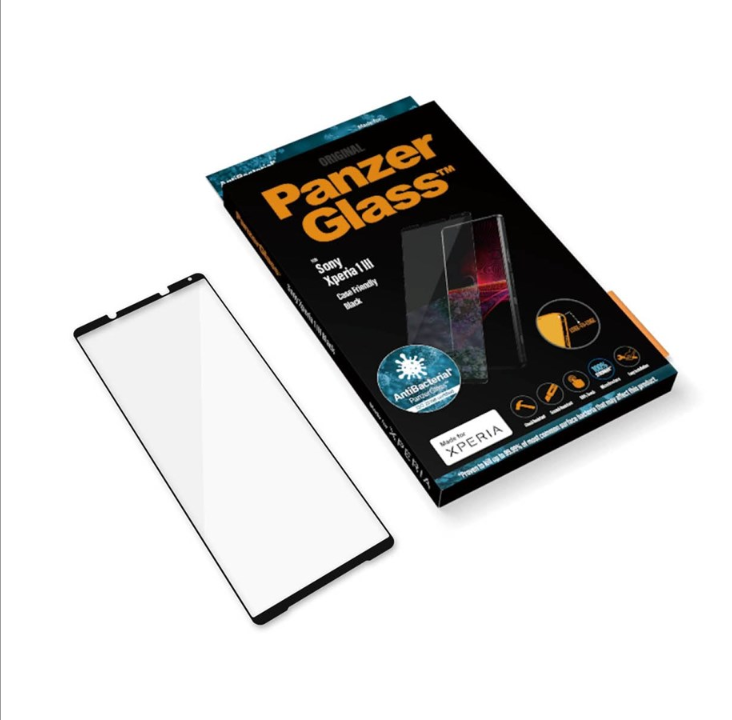 PanzerGlass Sony Xperia 1 III AntiBacterial - Case Friendly - Black