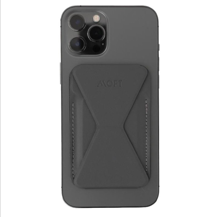 MOFT Snap-on Phone Stand & Wallet - Grey