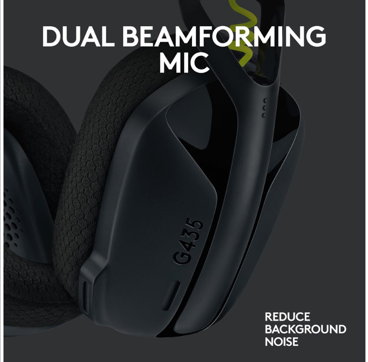 Logitech G435 LIGHTSPEED Wireless Gaming Headset - Black