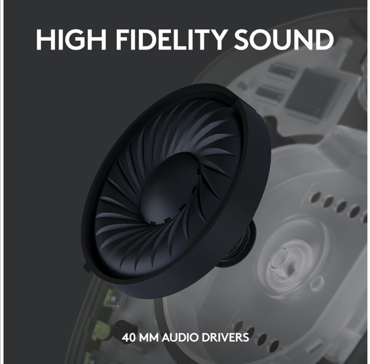 Logitech G435 LIGHTSPEED Wireless Gaming Headset - Black