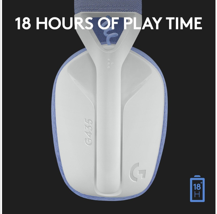 Logitech G435 LIGHTSPEED Wireless Gaming Headset - White