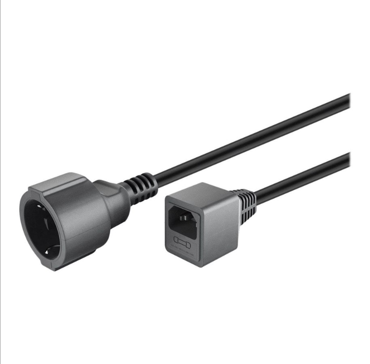 Pro Safety plug extension 1.5 m black