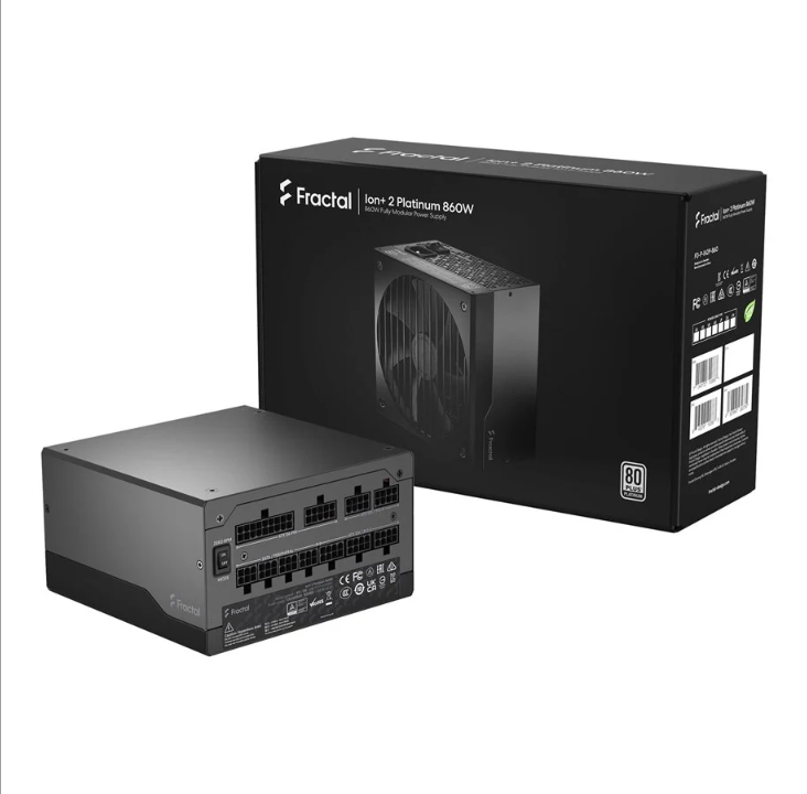 Fractal Design ION+ 2 Platinum power supply - 860 Watt - 140 mm - 80 Plus Platinum certificate
