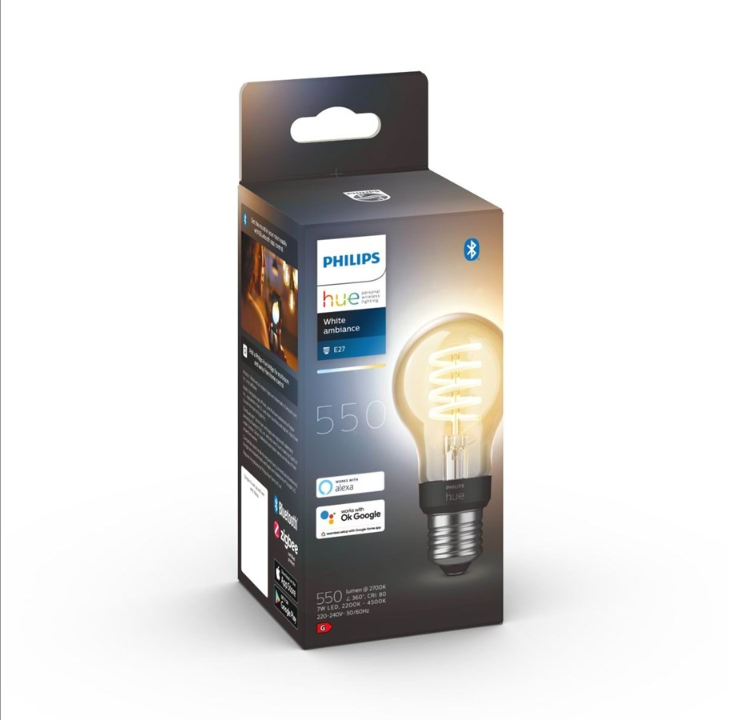 Philips Hue White Ambiance Filament A60 E27 Standard - 1-Pack