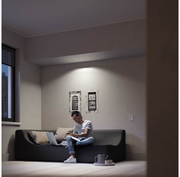 Philips Hue Milliskin Built-in Spotlight Round - White