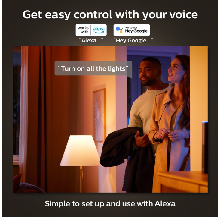 飞利浦 Hue 白色灯丝 E14 B39 枝形吊灯 - 2 件装