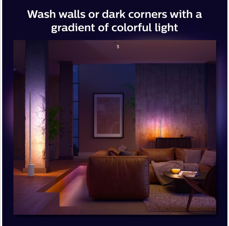 Philips Hue Gradient Signe More Colored Table Lamp - White