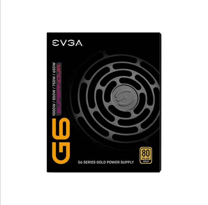 EVGA SuperNOVA 750 G6 power supply - 750 Watt - 135 mm - 80 Plus Gold certificate