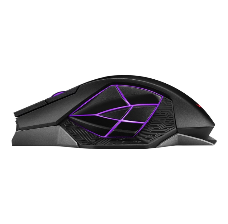ASUS ROG Spatha X - 游戏鼠标 - 光学 - 12 个按钮 - 黑色带 RGB 灯