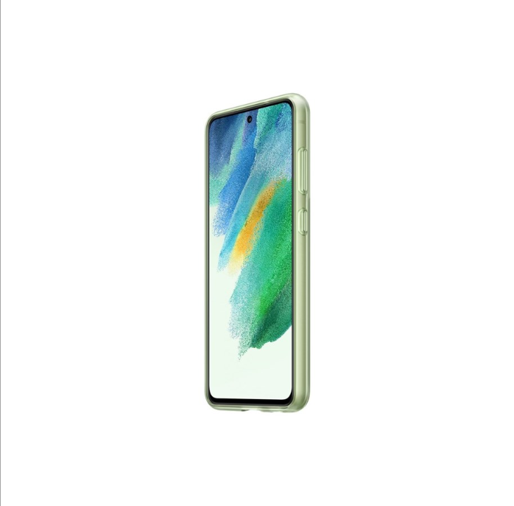 三星 Galaxy S21 FE 透明表带保护套 - 橄榄绿
