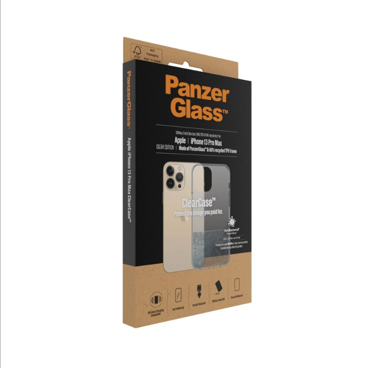 PanzerGlass 苹果 iPhone 13 Pro Max 抗菌透明保护壳