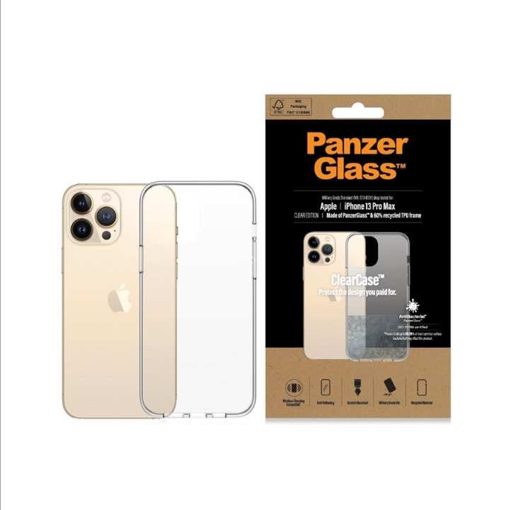 PanzerGlass 苹果 iPhone 13 Pro Max 抗菌透明保护壳