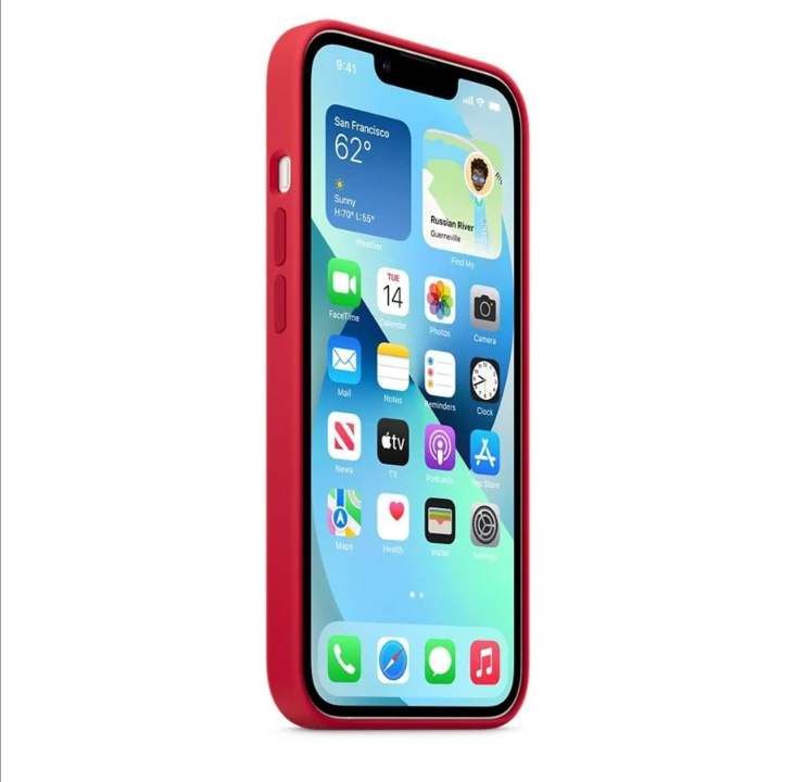Apple iPhone 13 Silicone Case with MagSafe â (PRODUCT)RED