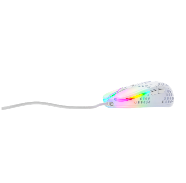 Xtrfy MZ1 - Zy's Rail - Gaming mouse - Optic - 6 buttons - White with RGB light