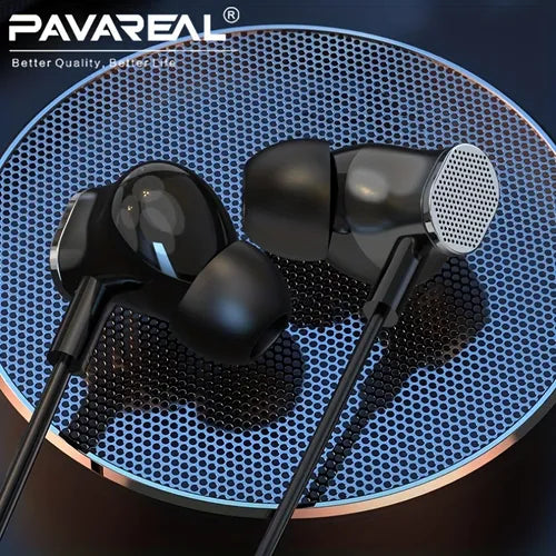 Paloz PAVAREA Music Earphone E82 White High-quality Diaphragm Material Ergonomic Design Silicone Design Exquisite Appearance High-definition Lossless Sound Quality Ultimate Sound Effect 3.5mm Interface