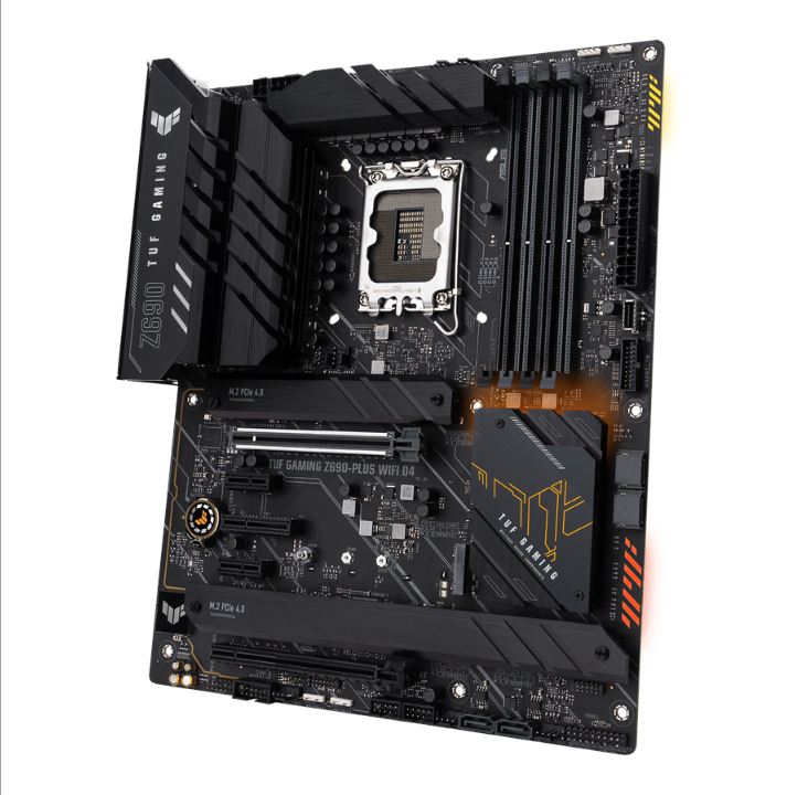 ASUS TUF GAMING Z690-PLUS WIFI D4 Motherboard - Intel Z690 - Intel LGA1700 socket - DDR4 RAM - ATX