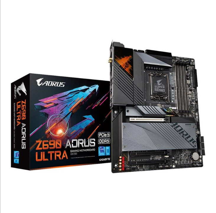 GIGABYTE Z690 AORUS ULTRA Motherboard - Intel Z690 - Intel LGA1700 socket - DDR5 RAM - ATX