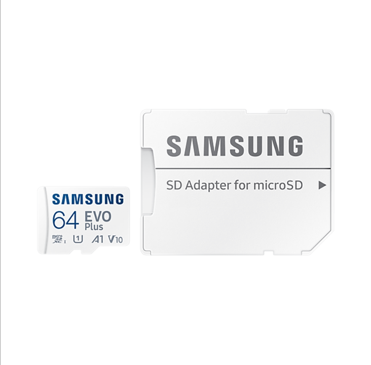 Samsung EVO Plus microSD/SD - 130MB/s - 64GB