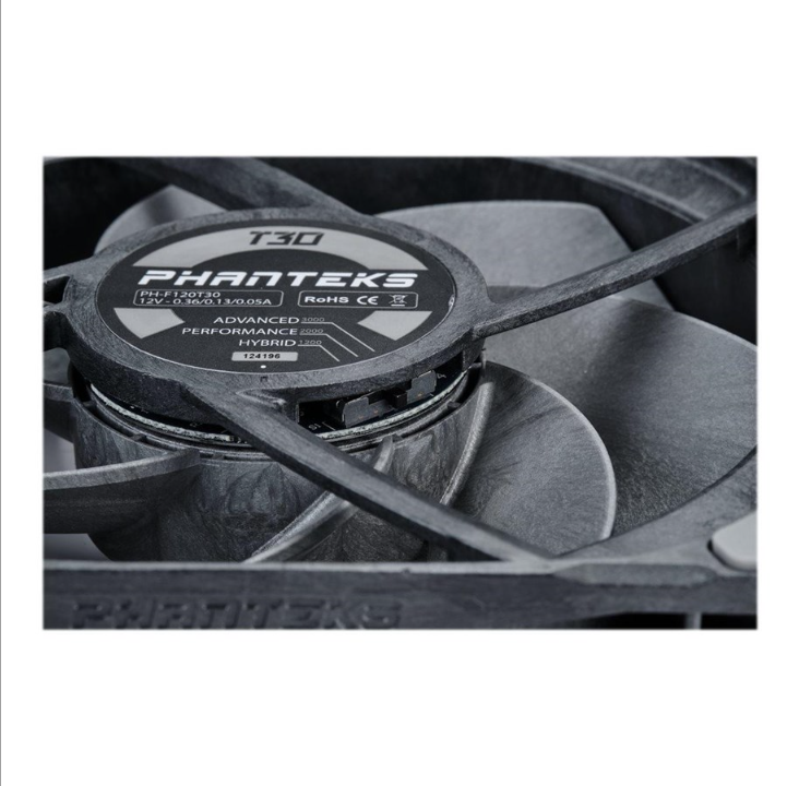 Phanteks T30-120 - 3 pack - Chassis fan - 120mm - Gray - 40 dBA