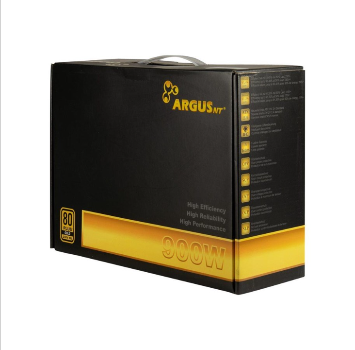 Inter-Tech Argus GPS-900 power supply - 900 Watt - 140 mm - 80 Plus Gold certificate