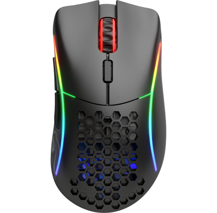 Glorious Model D- Wireless - Matte Black - Gaming mouse - Optic - 6 buttons - Black with RGB light