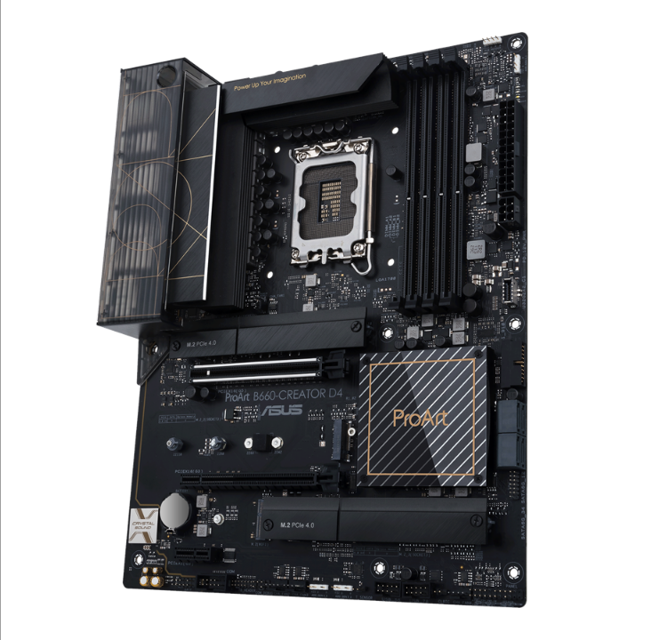ASUS PROART B660-CREATOR D4 Motherboard - Intel B660 - Intel LGA1700 socket - DDR4 RAM - ATX