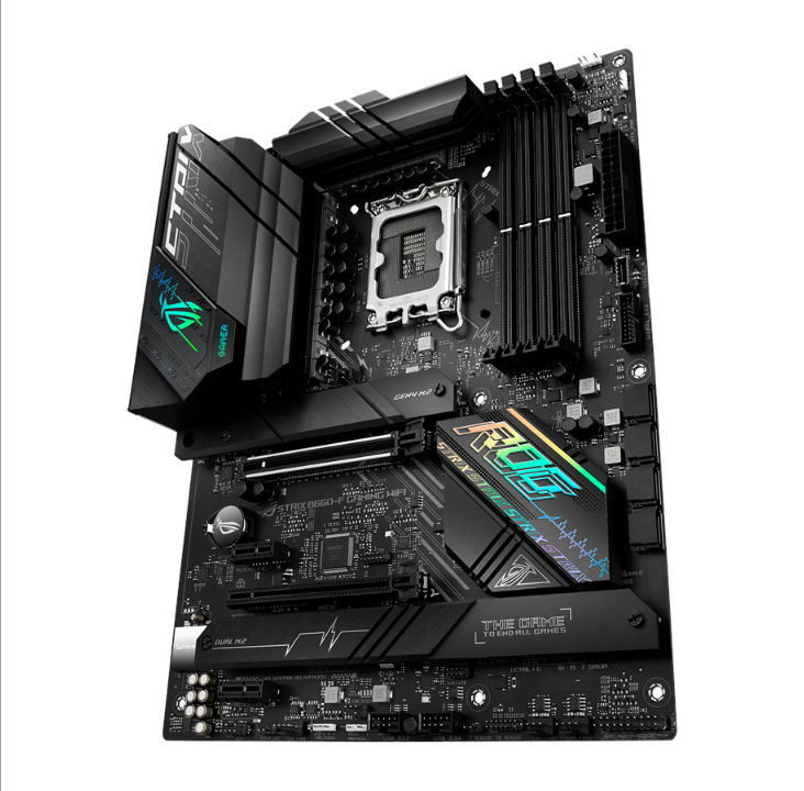 اللوحة الأم ASUS ROG STRIX B660-F GAMING WIFI - Intel B660 - مقبس Intel LGA1700 - ذاكرة الوصول العشوائي DDR5 - ATX