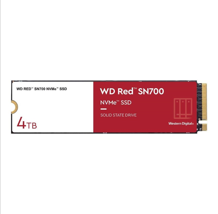 WD Red SN700 NAS SSD - 4TB - PCIe 3.0 - M.2 2280