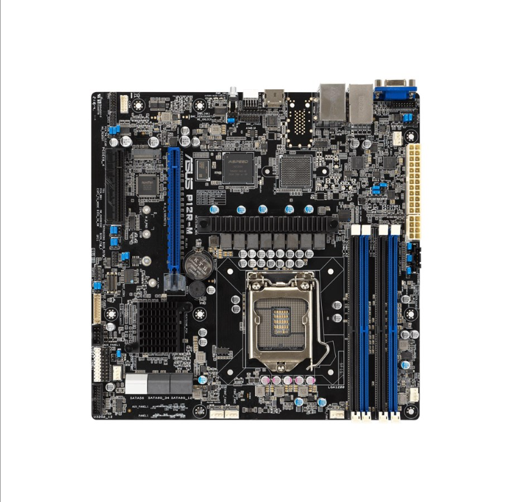 ASUS P12R-M Motherboard - Intel C252 - Intel LGA1200 socket - DDR4 RAM - Micro-ATX