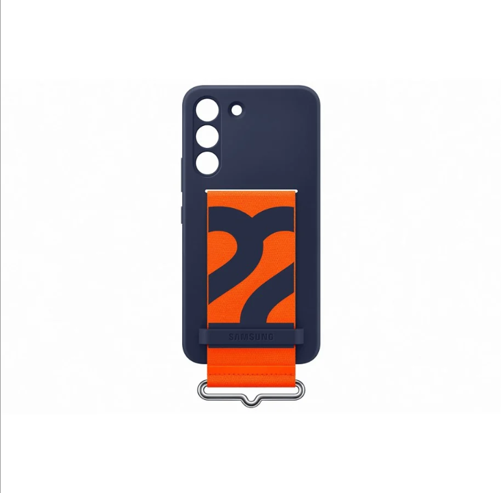 Samsung Galaxy S22 Silicone Cover with Strap - Navy