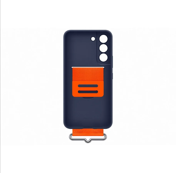Samsung Galaxy S22 Silicone Cover with Strap - Navy