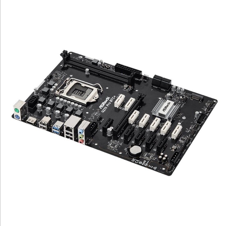 ASRock Q270 Pro BTC+ Motherboard - Intel Q270 - Intel LGA1151 socket - DDR4 RAM - ATX