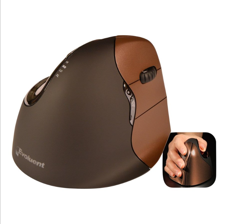 Bakker Elkhuizen Evoluent4 Small Wireless - mouse - Mouse - Optic - 6 buttons