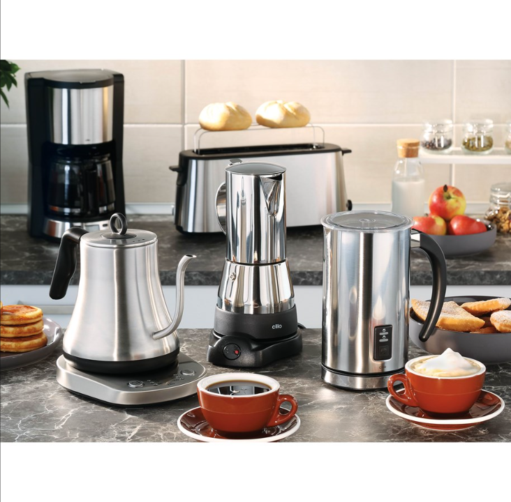 Cilio Kettle Pour-over kettle "Lucca" - Aluminum silver