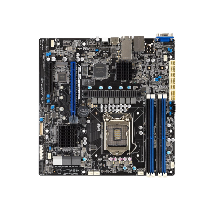 ASUS P12R-M/10G-2T Motherboard - Intel C252 - Intel LGA1200 socket - DDR4 RAM - Micro-ATX