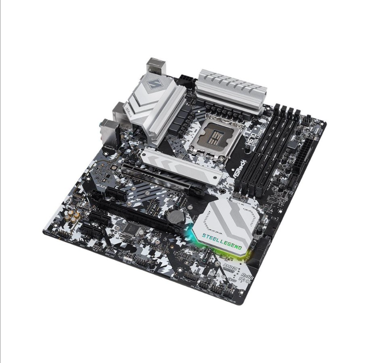 ASRock H670 Steel Legend Motherboard - Intel H670 - Intel LGA1700 socket - DDR4 RAM - ATX