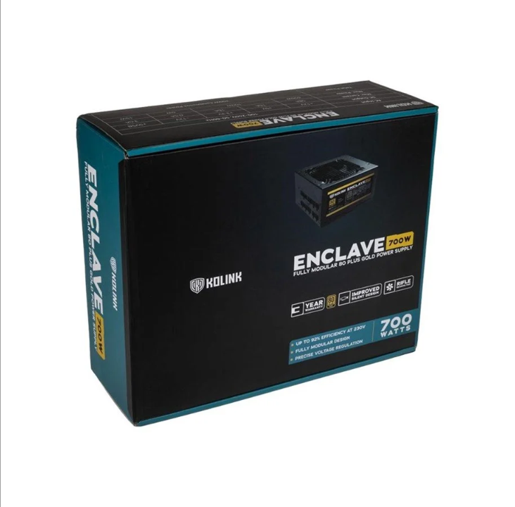 Kolink Enclave power supply - 700 Watt - 120 mm - 80 Plus Gold certificate