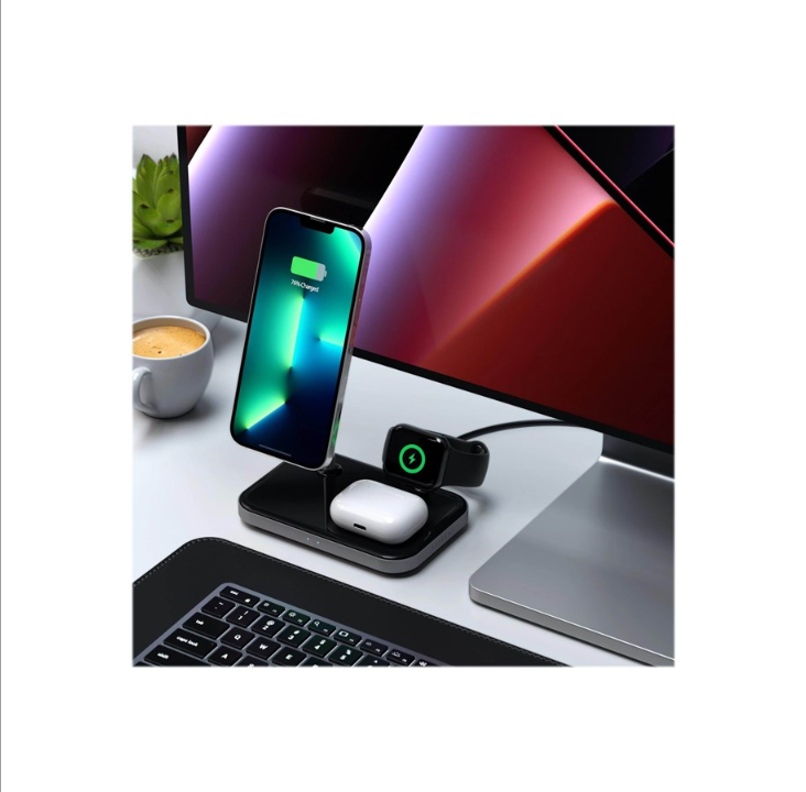 Satechi 3-in-1 Magnetic Wireless Charging Stand