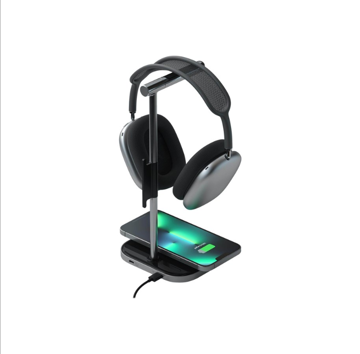 Satechi 2-IN-1 HEADPHONE STAND WITH WIRELESS CHARGER