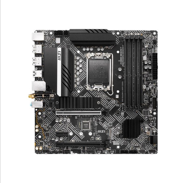 MSI PRO B660M-A WIFI DDR4 - motherboard - micro ATX - LGA1700 Socket - B660 Motherboard - Intel B660 - Intel LGA1700 socket - DDR4 RAM - Micro-ATX
