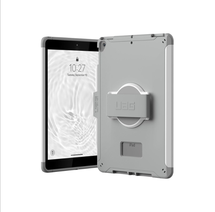 UAG Rugged Case for iPad 10.2-in (9/8 Gen 2021/2020) w/HS - Scout White/Grey